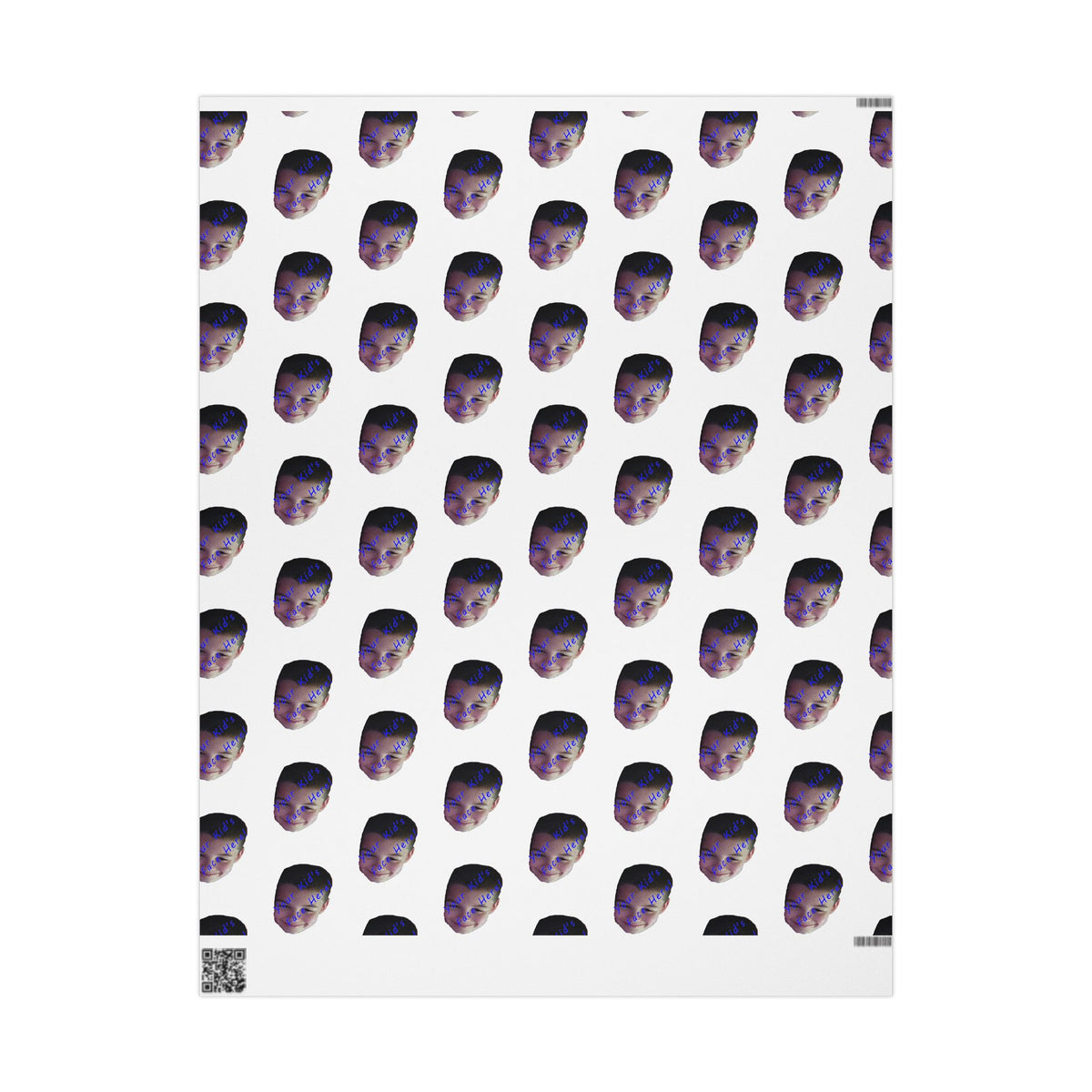 Wrapping Paper with Your child's face on it