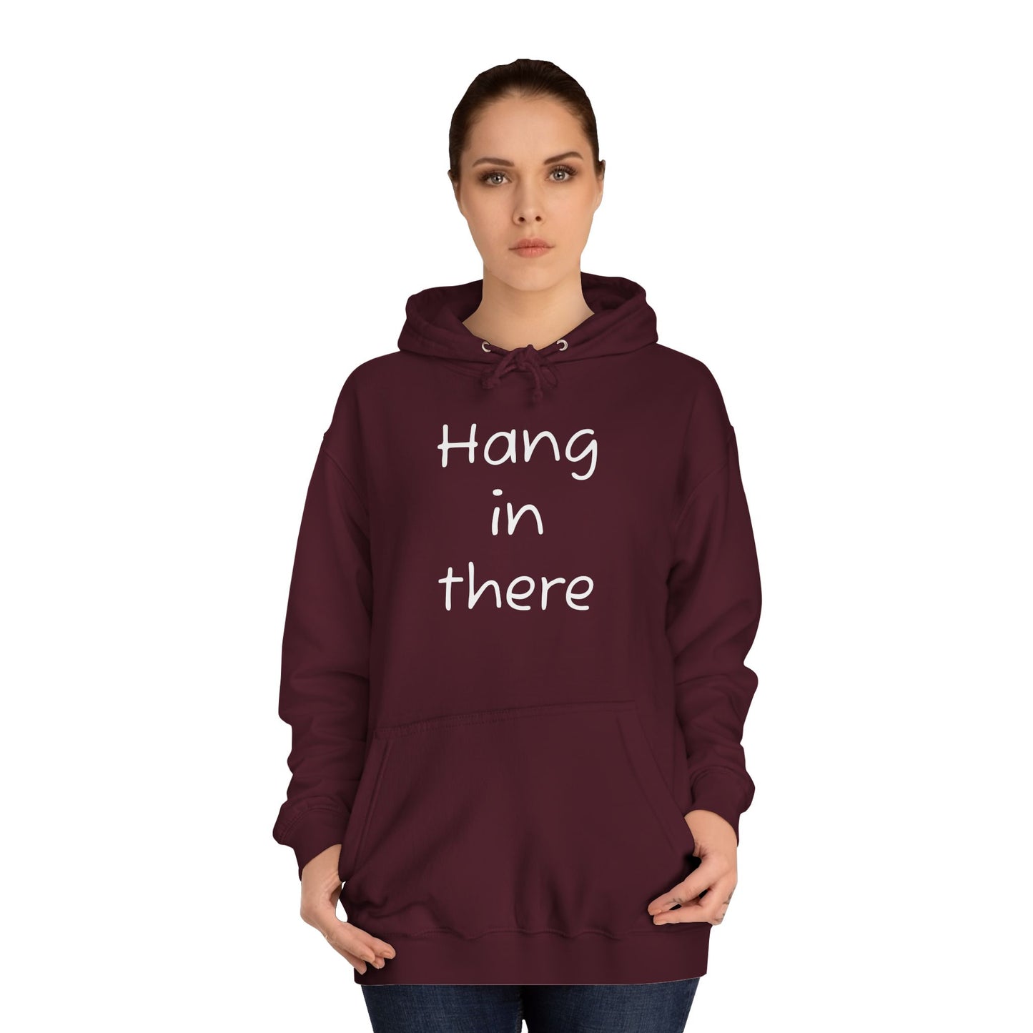 Hoodie — "Hang In There" Minimal Graphic Hoodie