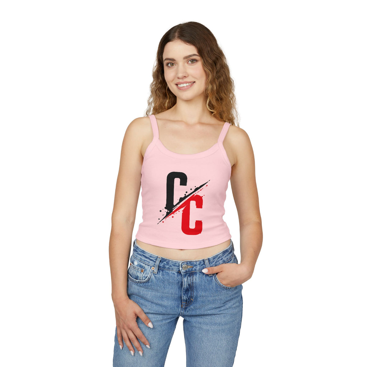 Women Spaghetti Tank Top — CC Logo