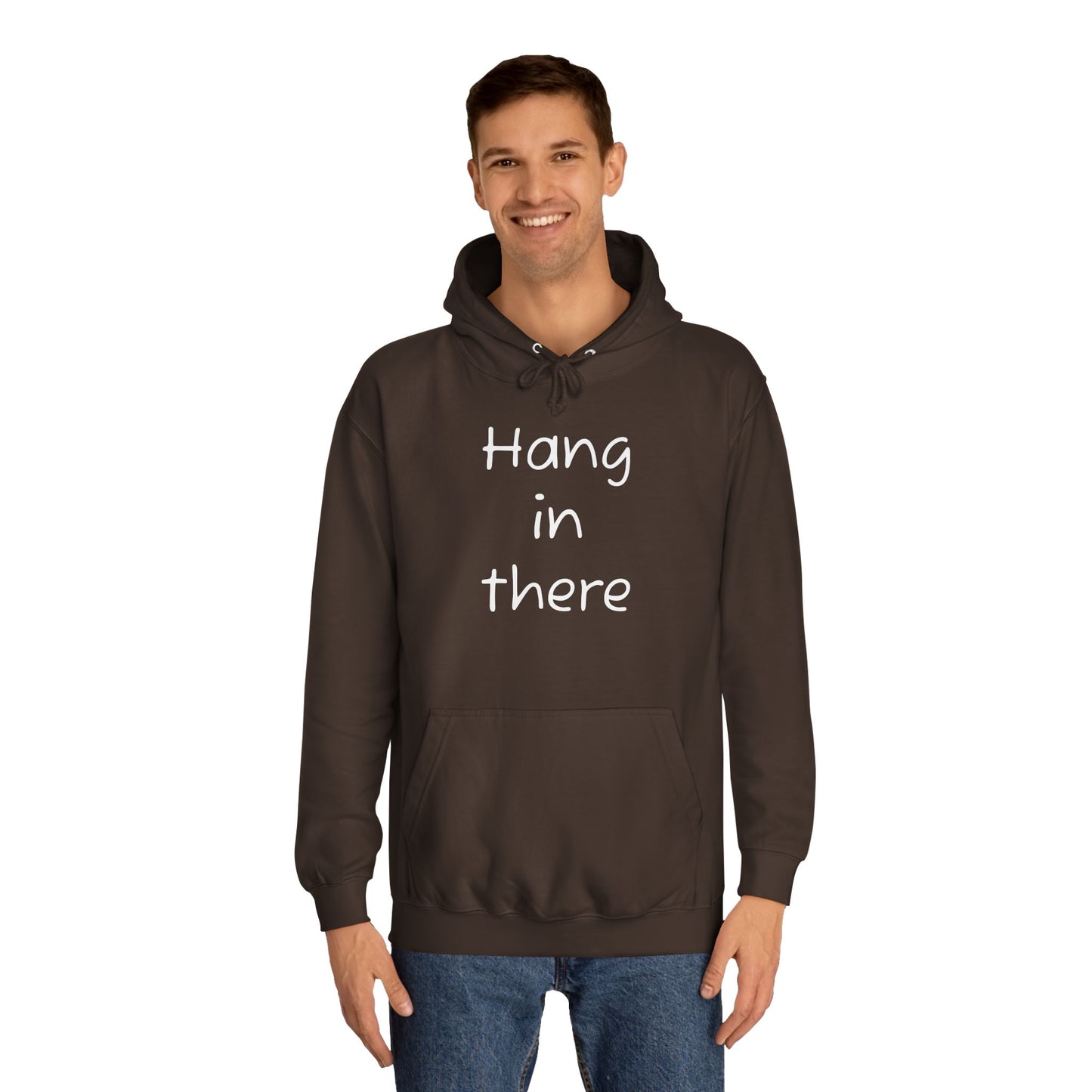 Hoodie — "Hang In There" Minimal Graphic Hoodie