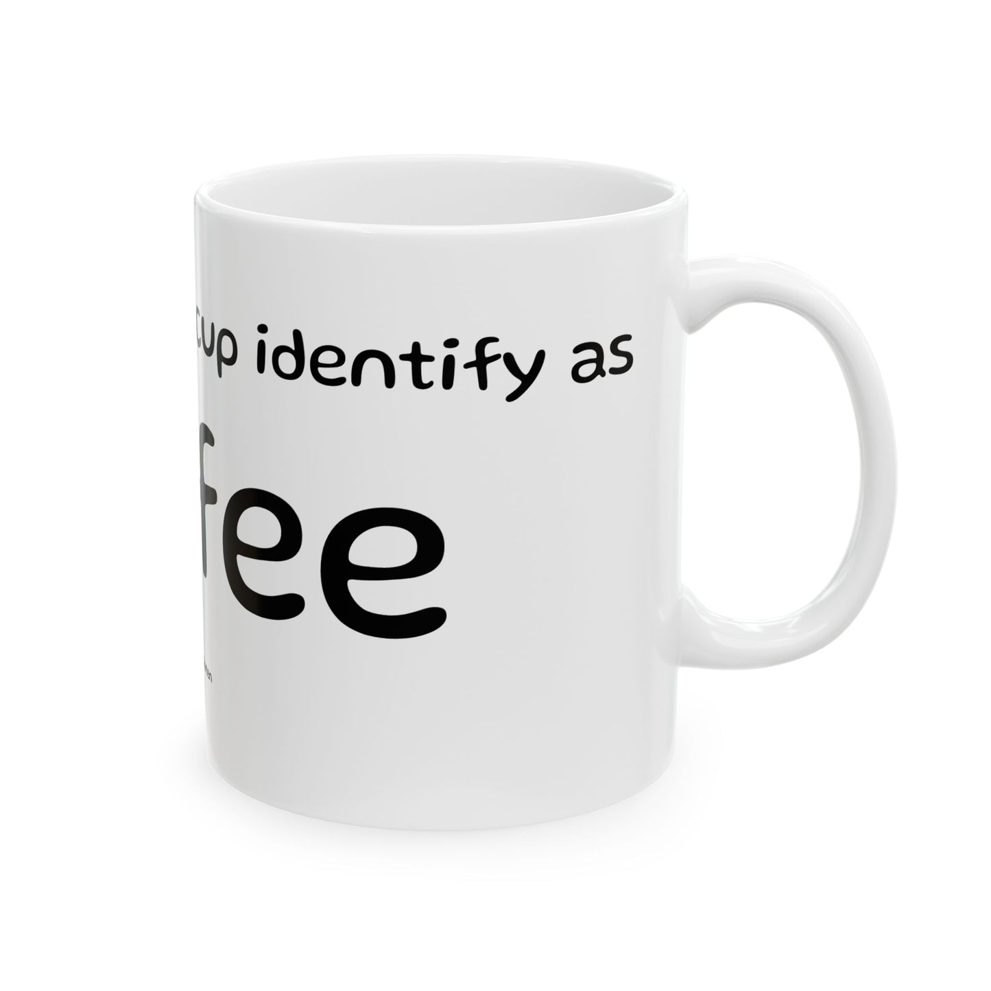 Coffee Mug - Funny 'The text is Gluten' Ceramic Tea & Coffee Cup (11oz, 15oz)